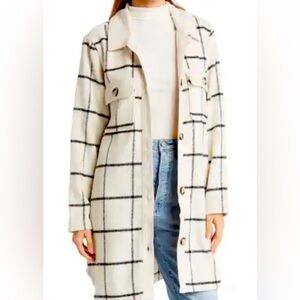 Melloday shacket flannel jacket ,Large, Brand NWT!!!